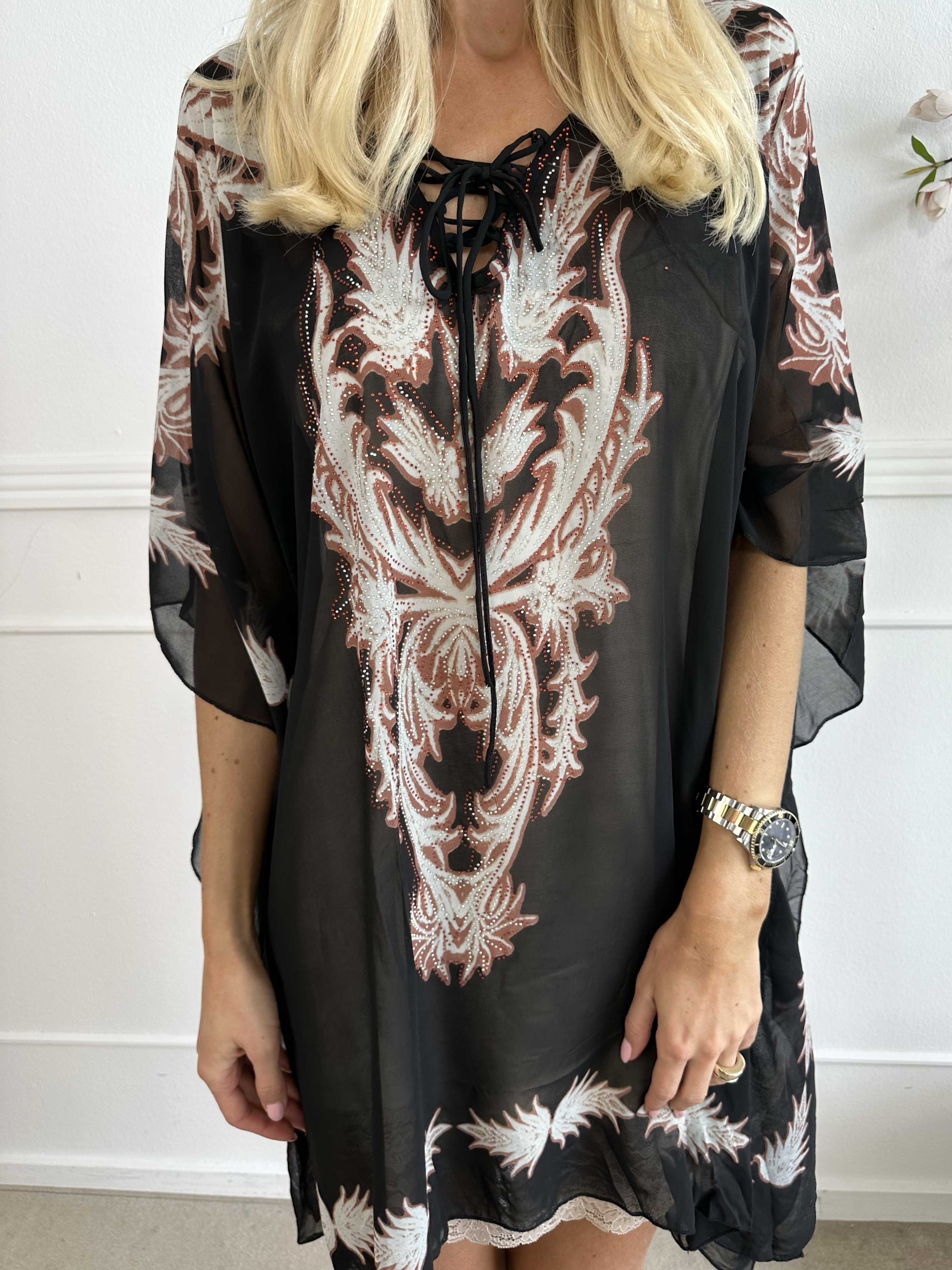 Josefina - Semitransparent tunika med dragsko